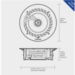 Lithe Audio 6.5" 2-Way Passive IP44 Ceiling Speaker